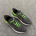 LP BRUNELLO SNEAKERS MULTI-IRON AND CHARTREUSE MESH CALFSKIN