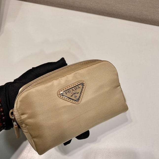 PRA CLUTCH 12 IN TAN BROWN RE-NYLON