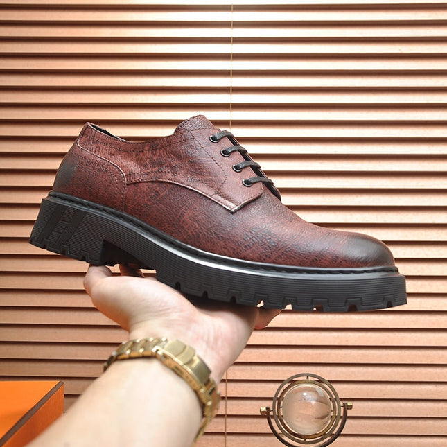 HM DANIEL TRAMPING SHOE CHESTNUT WRINKLE CALFSKIN