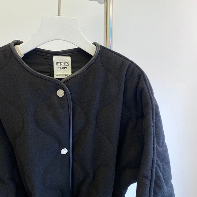HERMES 25S REVERSIBLE SHORT COTTON COAT 129