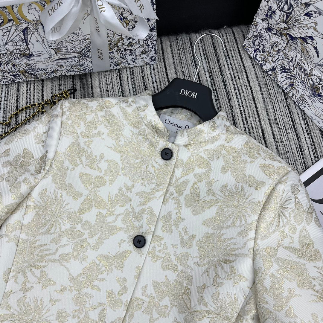 DIOR 25S CROPPED JACQUARD JACKET 795