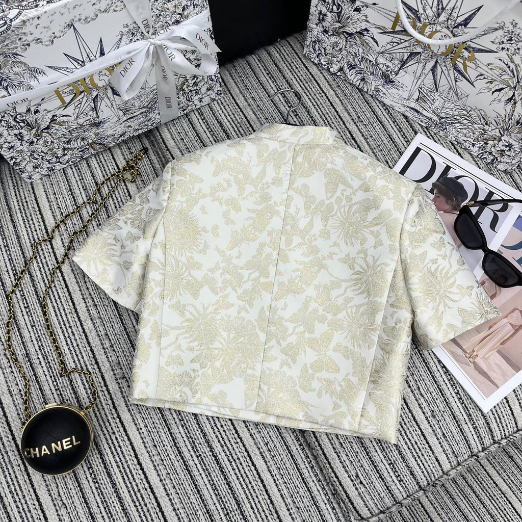 DIOR 25S CROPPED JACQUARD JACKET 795