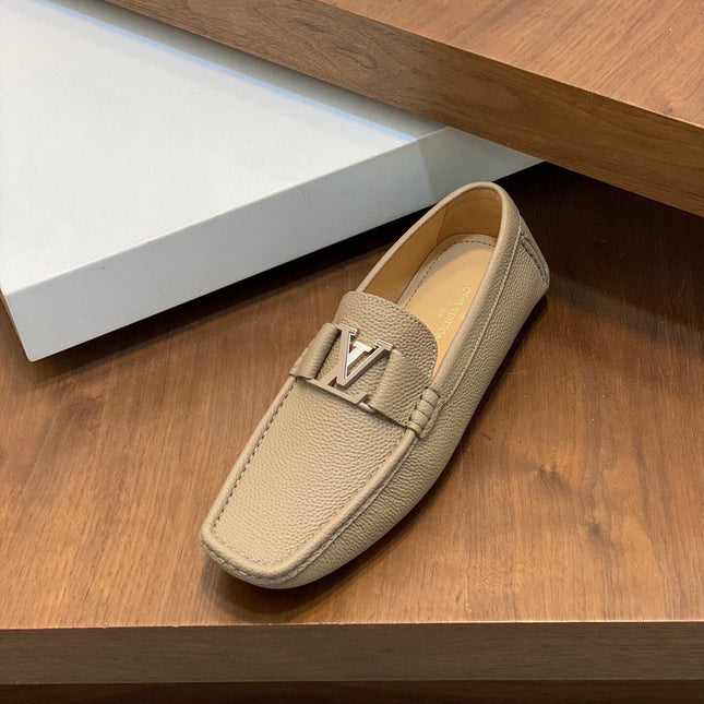LV LOAFER IN DARK CREAM WRINKLE CALFSKIN