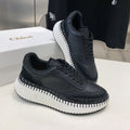 NAMA SNEAKER 5 CM IN BLACK CALFSKIN