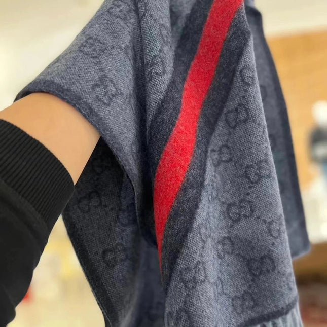 GUCCI 25S SCARF 190 IN WOOL 636372