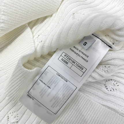 CC White Knitted Fabric Vest