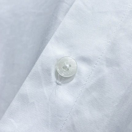 LV SHORT-SLEEVED SHIRT IN WHITE COTTON GREEN YELLOW LOGO 238815