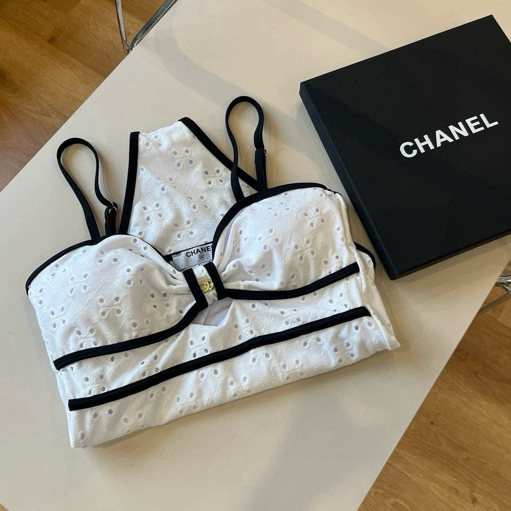 CC BIKINI SWIMSUIT SET IN WHITE 111538