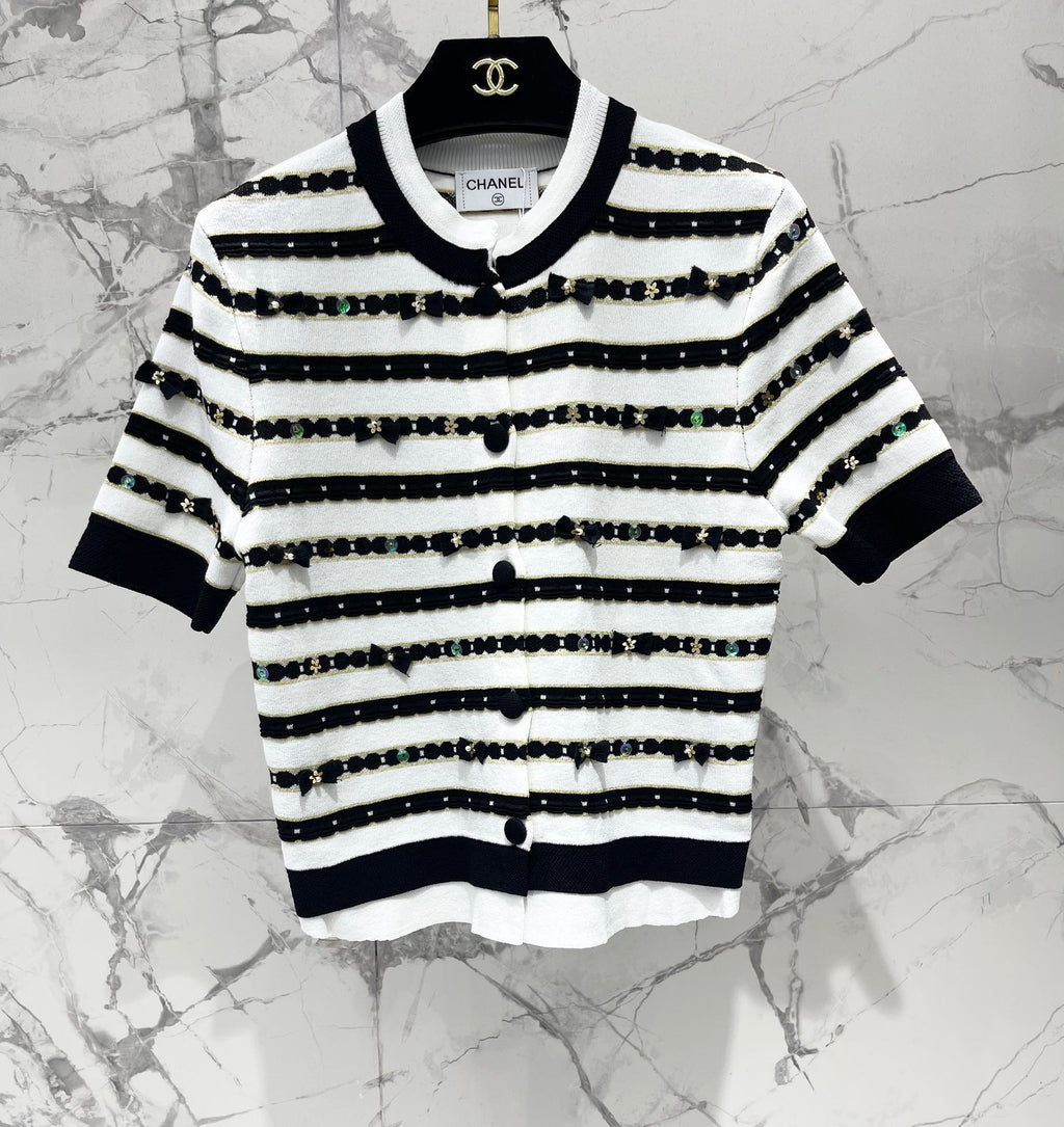 CHANEL 25S SHORT-SLEEVE CARDIGAN STYLE 106