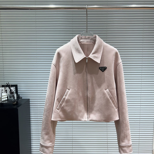 PRADA 25S SUEDE LAPEL JACKET 554