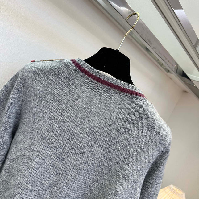 LV 25S V-NECK SWEATER 0111