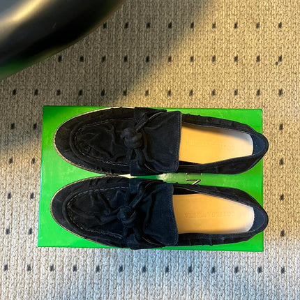 BOTTEGA VENETA 26S LOAFERS IN BLACK SUEDE