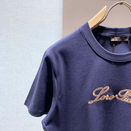 LORO PIANA 26S EMBROIDERED T-SHIRT 745