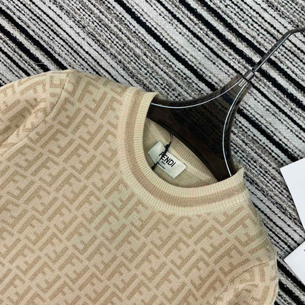 FENDI 26S SHORT SLEEVE KNIT T-SHIRT 125