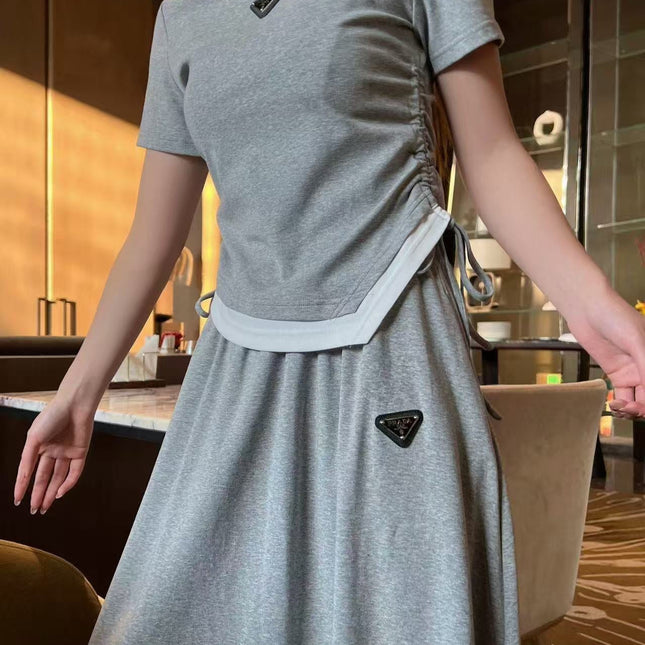 PRADA 26S TOP AND SKIRT SET STYLE 833