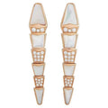 SERPENTI MOP PINK GOLD DIAMOND EARRINGS