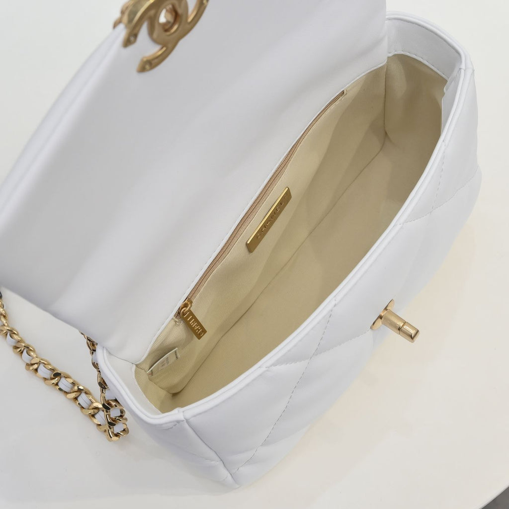19 FLAP BAG 26CM 9010 WHITE