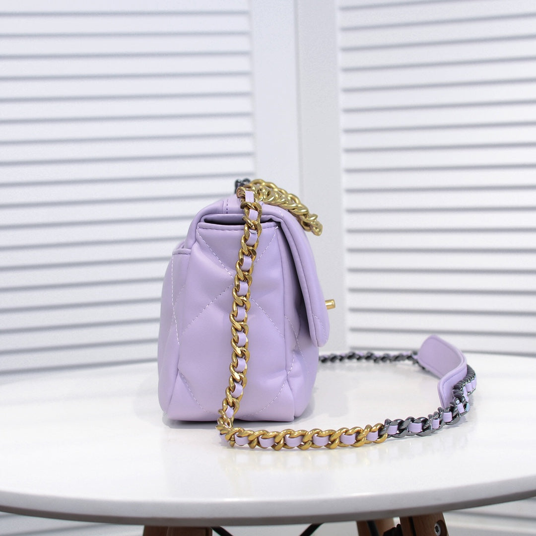 19 FLAP BAG 26CM 9010 PURPLE