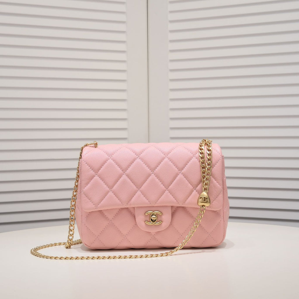 SMALL FLAP BAG CAVIAR 24CM 3892 PINK