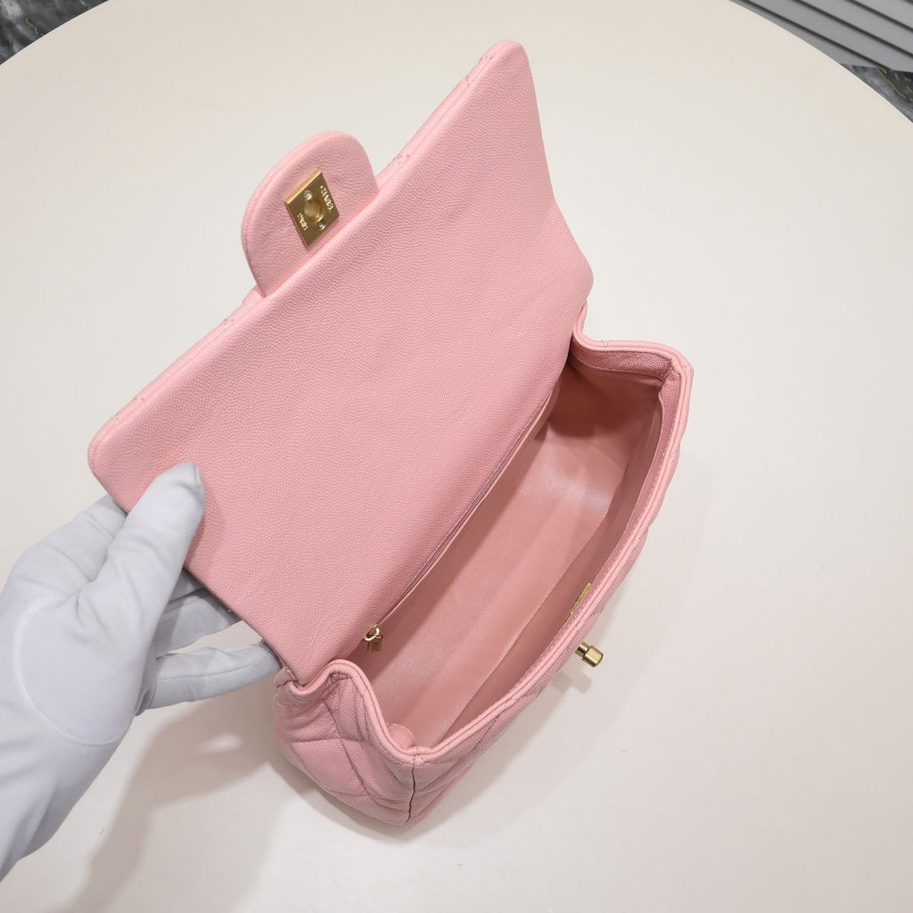 SMALL FLAP BAG CAVIAR 24CM 3892 PINK
