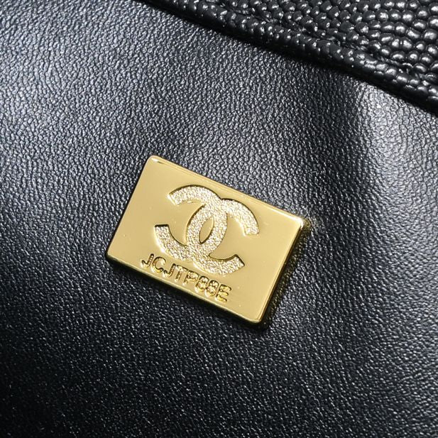 SMALL FLAP BAG CAVIAR 24CM 3892 BLACK