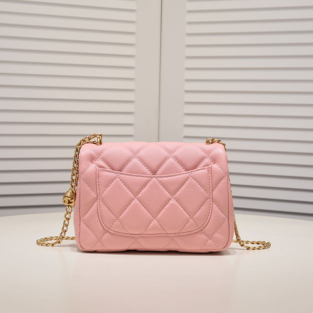 MINI FLAP BAG CAVIAR 20CM 3891 PINK