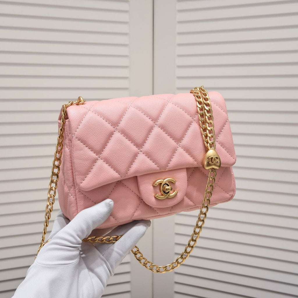 MINI FLAP BAG CAVIAR 20CM 3891 PINK