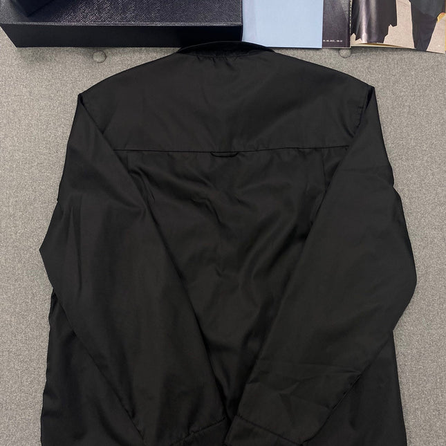 PRA SHIRT IN BLACK RE-NYLON TRIANGLE LOGO