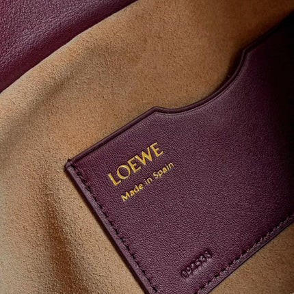 LOE OLA BAG 26 IN BURGUNDY RED CALFSKIN