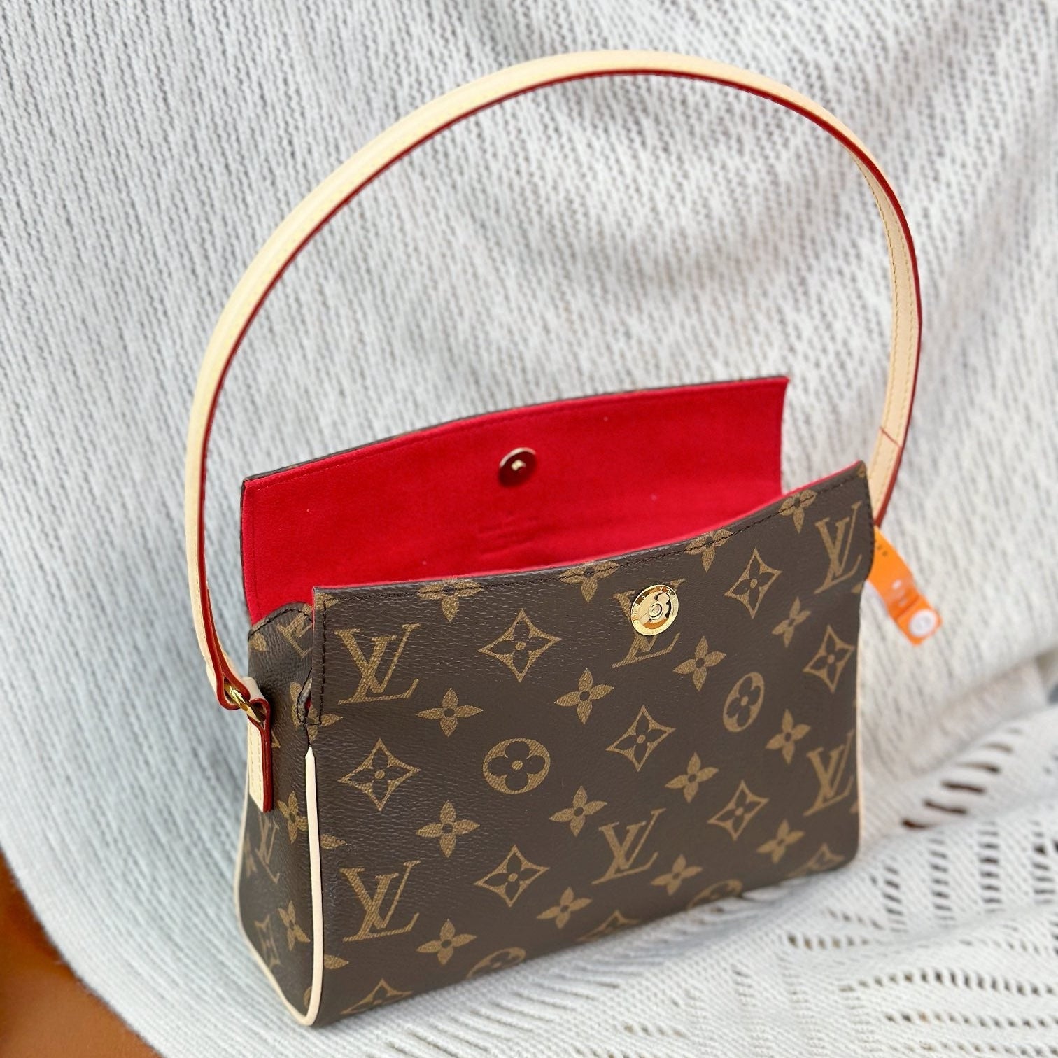 LV RECITAL SHOULDER BAG 21 IN BROWN MONOGRAM CANVAS