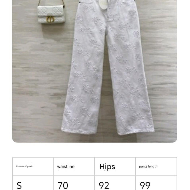 CHLOE 25S WHITE PANTS STYLE 002