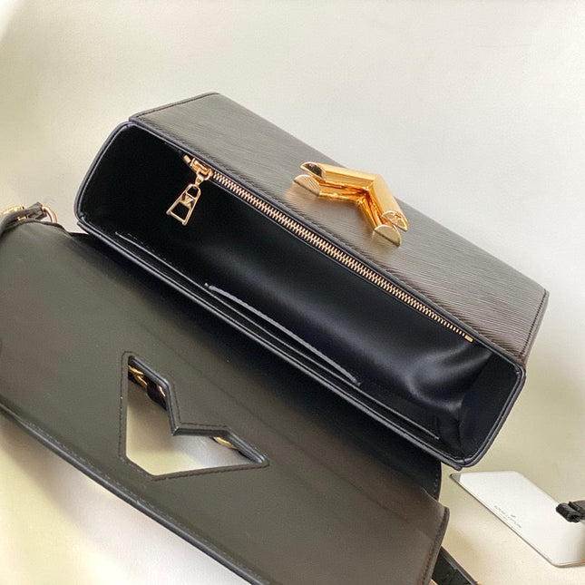 LV TWIST MM BAG 23 IN BLACK EPI LEATHER GOLD HARDWARE