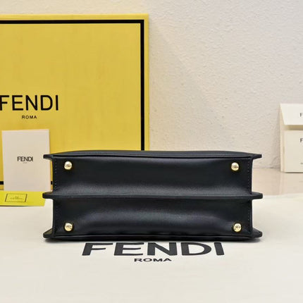 PEEKABOO ISEEU PETITE 27 BAG IN BLACK CALFSKIN GOLD HARDWARE