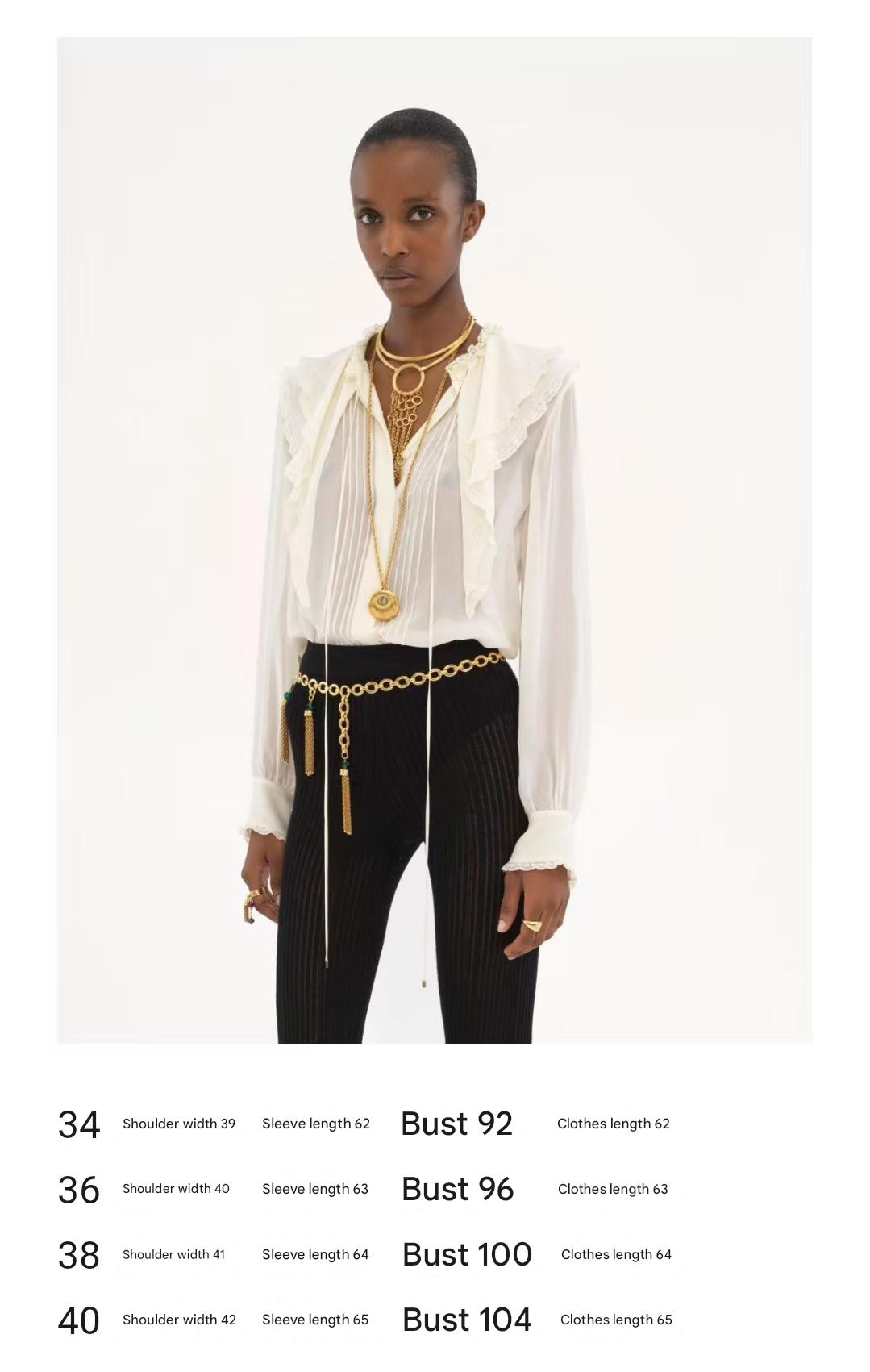 CHLOE RUFFLED LACE-TRIMMED COLLAR SILK-CHIFFON BLOUSE IN WHITE