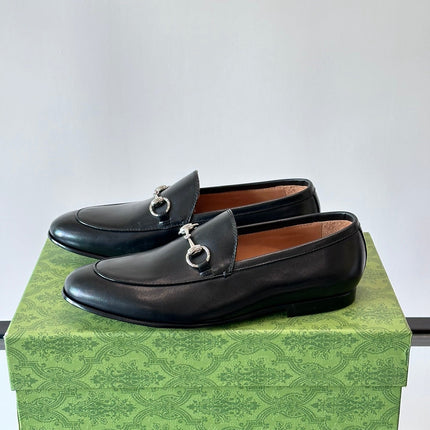 GUCCI HOREBIT LOAFERS IN BLACK CALFSKIN