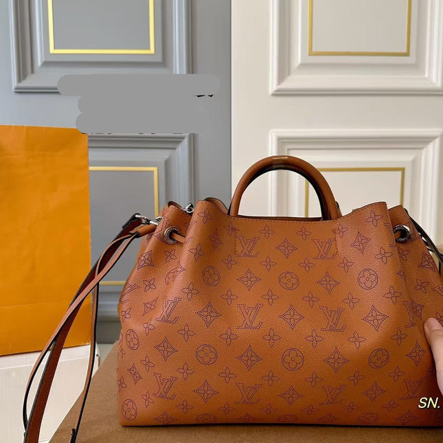 LV 26S BELLA TOTE MONOGRAM 33 IN BROWN CALFSKIN