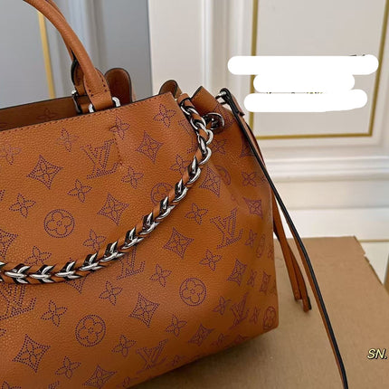 LV 26S BELLA TOTE MONOGRAM 33 IN BROWN CALFSKIN