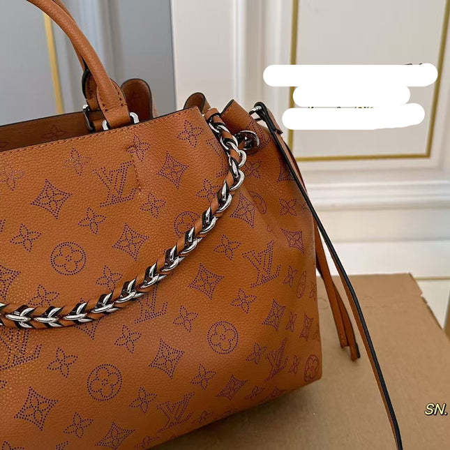 LV 26S BELLA TOTE MONOGRAM 33 IN BROWN CALFSKIN