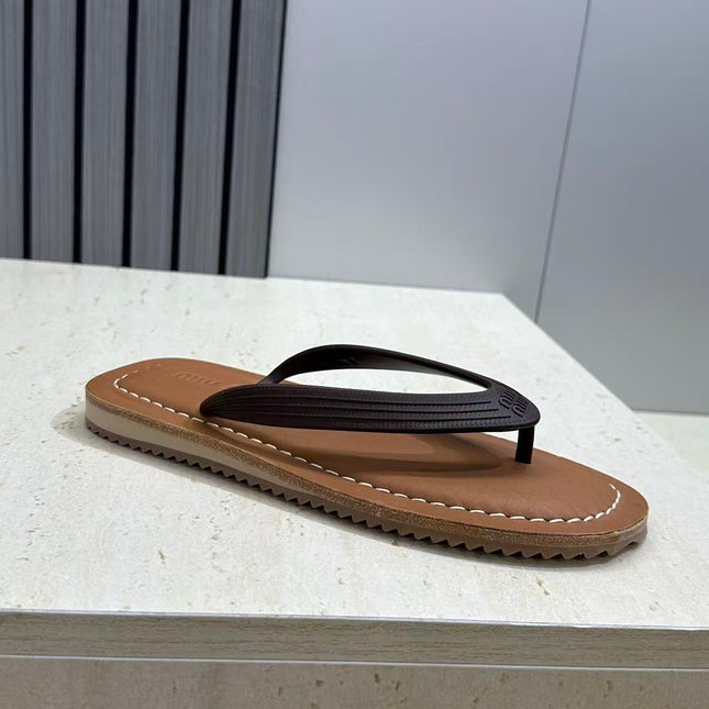 26S THONG SANDAL IN DARK BROWN