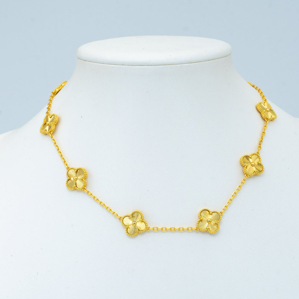 VINTAGE NECKLACE 10 MOTIFS GOLD