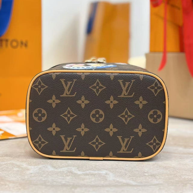 LV MINI VANITY 20 IN BROWN MONOGRAM COATED CANVAS