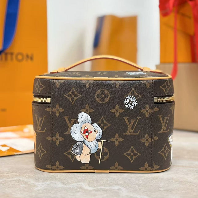 LV MINI VANITY 20 IN BROWN MONOGRAM COATED CANVAS