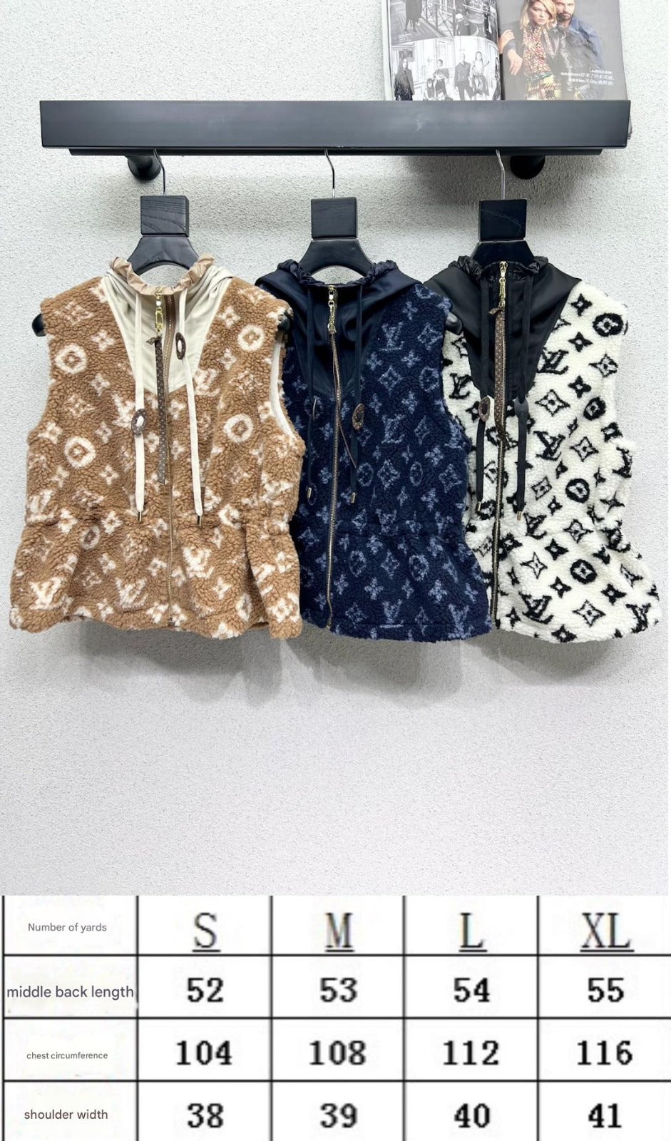 LOUIS VUITTON MONOGRAM FLEECE GILET STYLE 2146356
