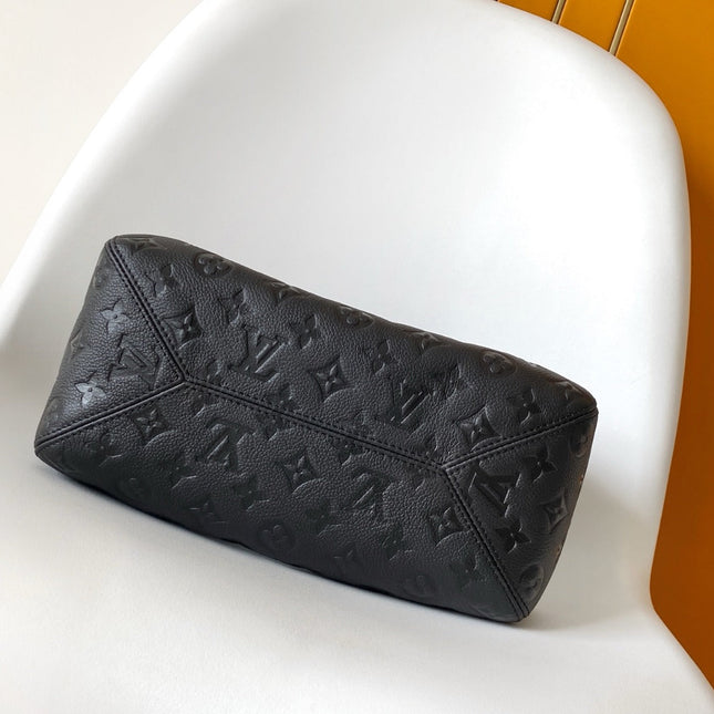 LV ALL IN ONE SHOULDER BAG 40 IN BLACK CALFSKIN