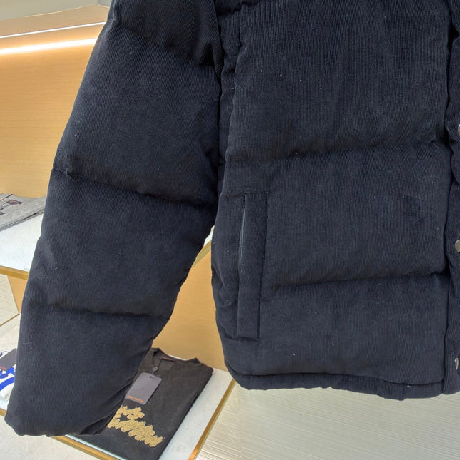 PRADA 25S VELVET PUFFER JACKET 458