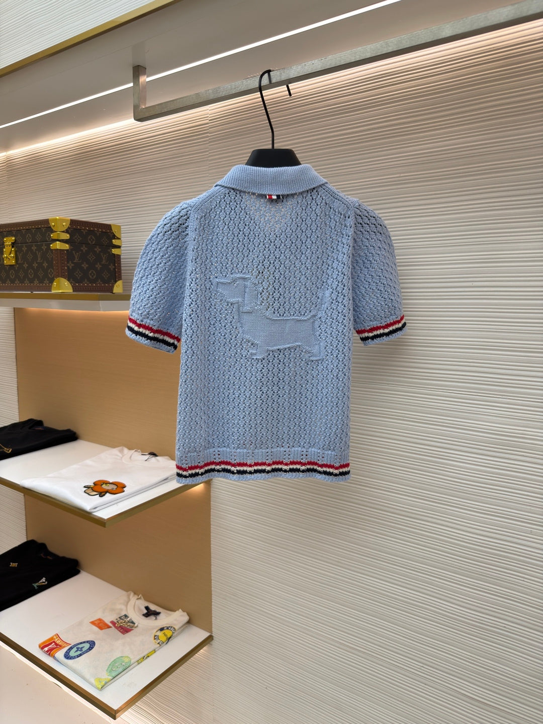 THOM 26S SHORT-SLEEVED KNIT POLO SHIRT STYLE 154