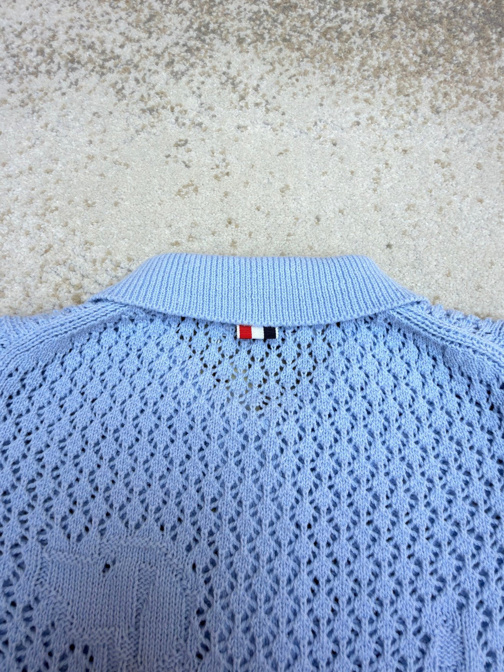 THOM 26S SHORT-SLEEVED KNIT POLO SHIRT STYLE 154