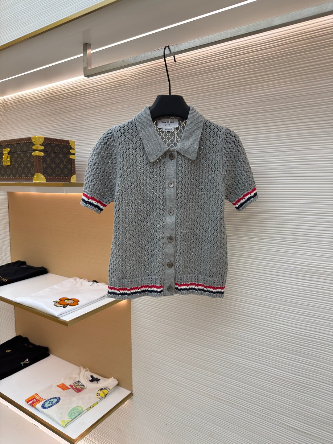 THOM 26S SHORT-SLEEVED KNIT POLO SHIRT STYLE 153