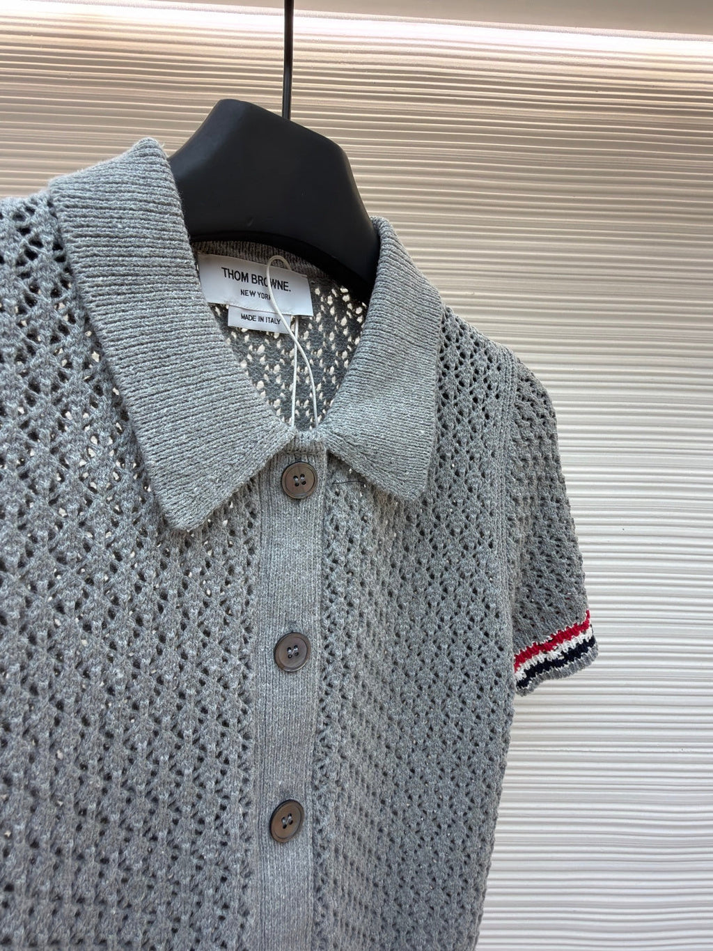 THOM 26S SHORT-SLEEVED KNIT POLO SHIRT STYLE 153