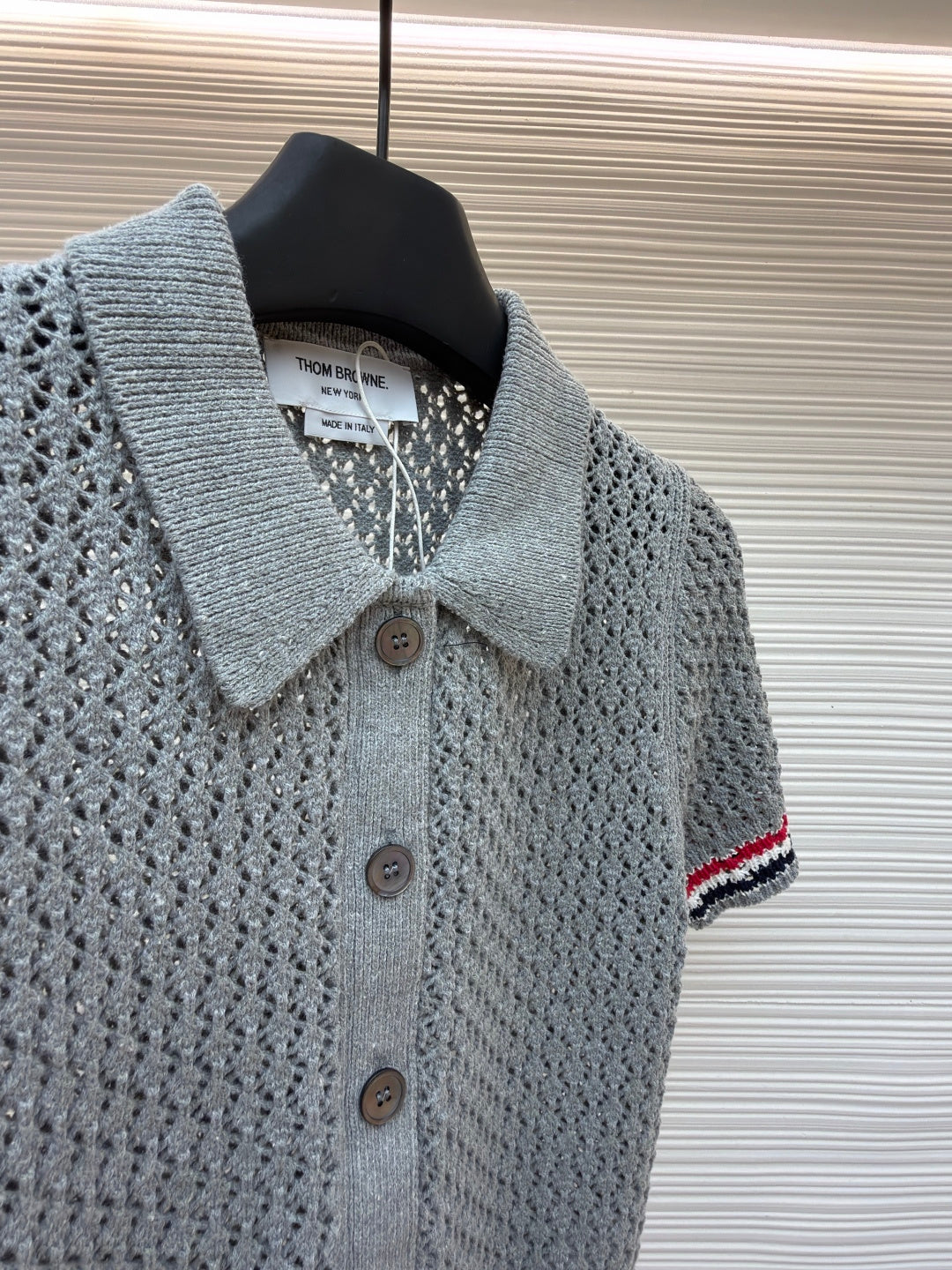 THOM 26S SHORT-SLEEVED KNIT POLO SHIRT STYLE 153